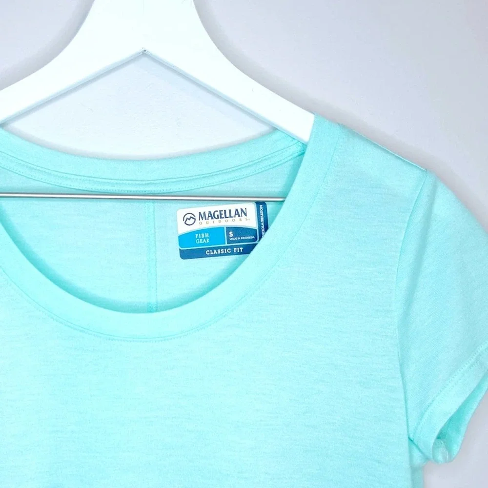 Magellan Turquoise Short Sleeve Shirt (Size S) - Picture 4 of 7